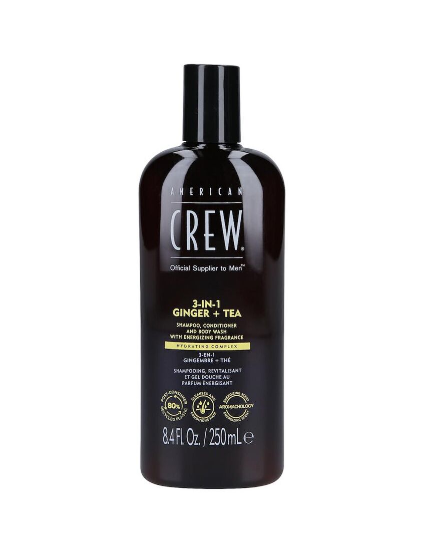 AMERICAN CREW 3 IN 1 GINGER + TEA with Energizing Fragrance 250ML - 1