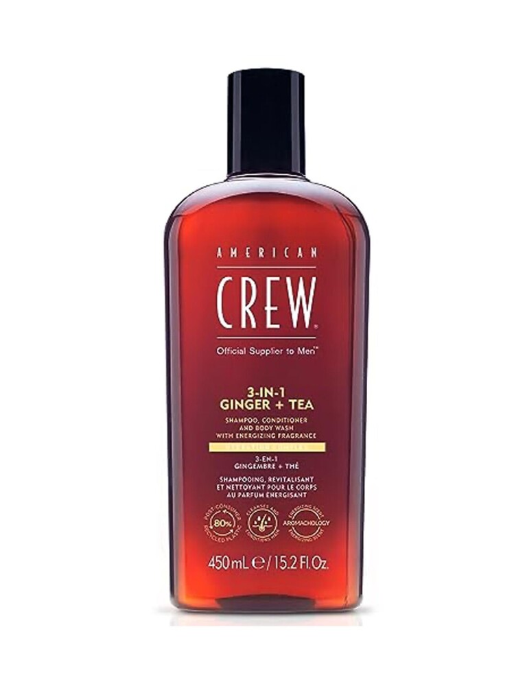 AMERICAN CREW 3 IN 1 GINGER + TEA with Energizing Fragrance 450ML - American Crew