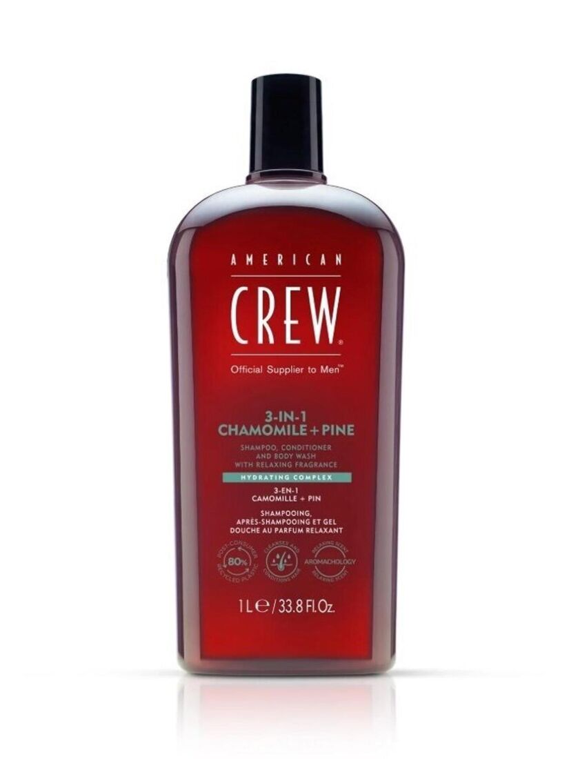 AMERICAN CREW 3 IN 1 CHAMOMILE & PINE with Relaxing Fragrance 1000ML - 1