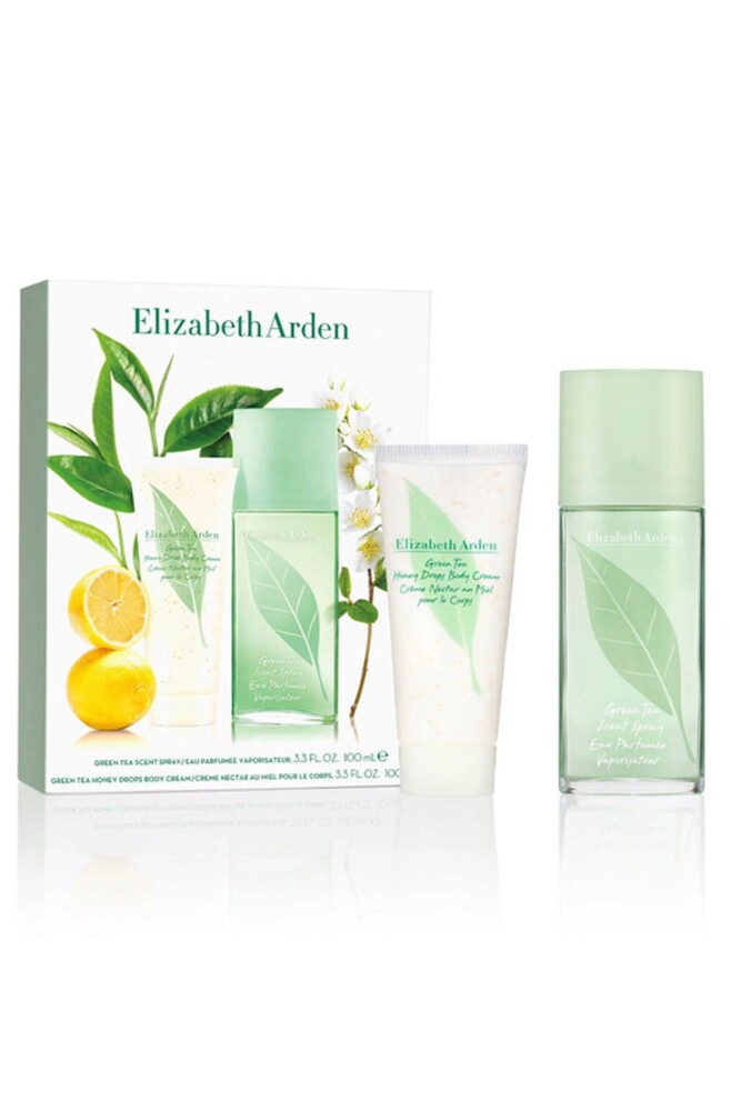 GREEN TEA Scent Spray 100ml & Body Cream 100ml - ELIZABETH ARDEN