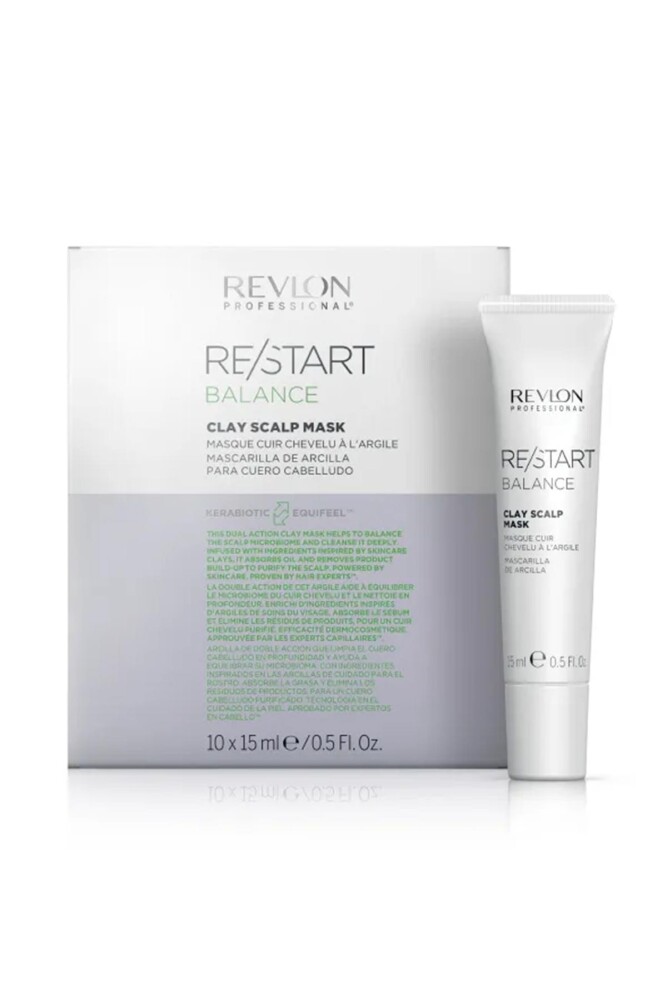 RESTART BALANCE CLAY SCALP MASK 15ml x 10 - Revlon Professional