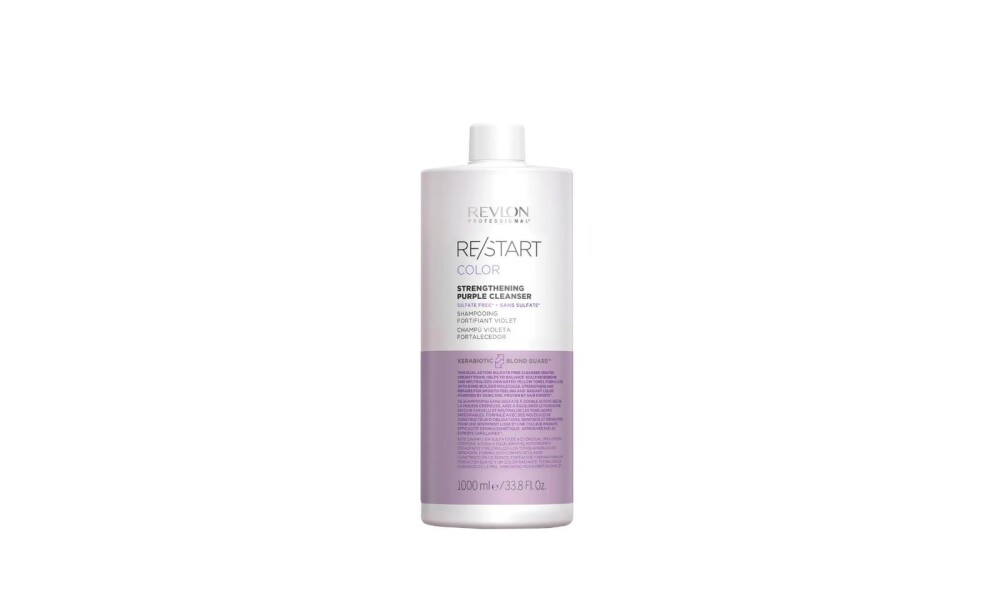 RESTART COLOR STRENGTHENING PURPLE Sulfate Free CLEANSER 1000ml - Revlon Professional