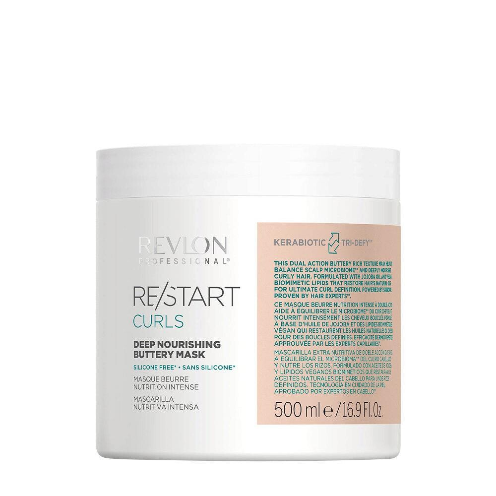 RESTART CURLS DEEP NOURISHING BUTTERY MASK 500ml Sulfate & Silicone Free - Revlon Professional